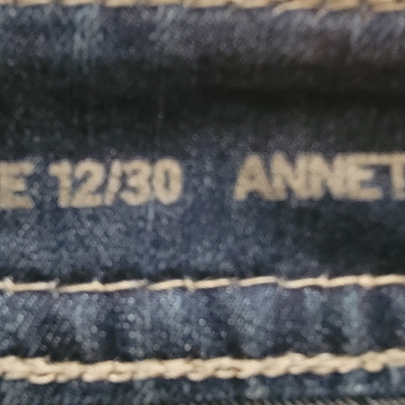 Code Bleu, Designer Jeans, Size 12, Embroidered Back Pockets, Bling - Picture 9 of 10